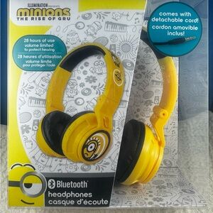 Minions Themed Bluetooth Headphones - Bright Yellow